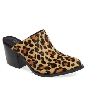 Jeffrey Campbell Womens Favela animal print block heel mule
